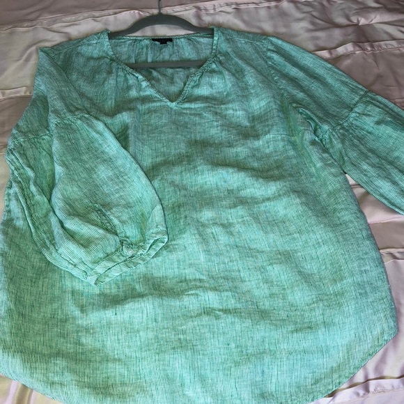 Talbots Tops - Talbots Linen Top Sz Large